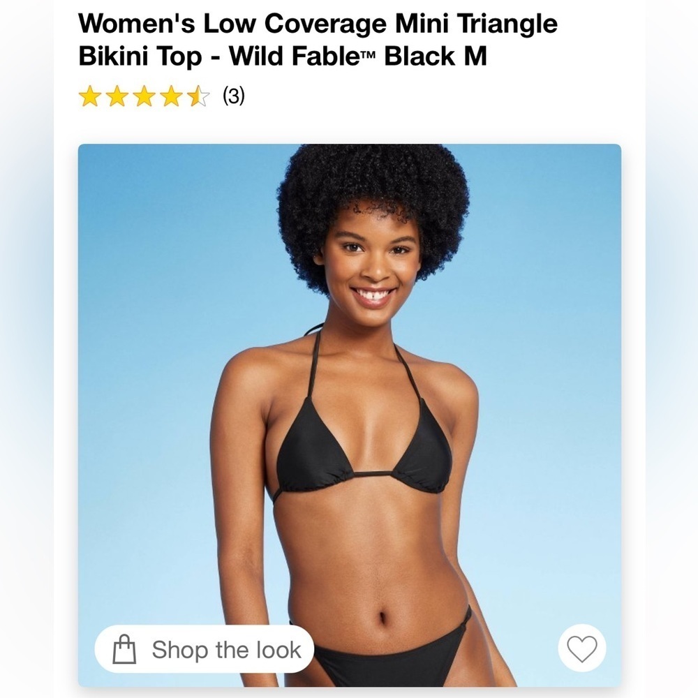 NWT bikini top